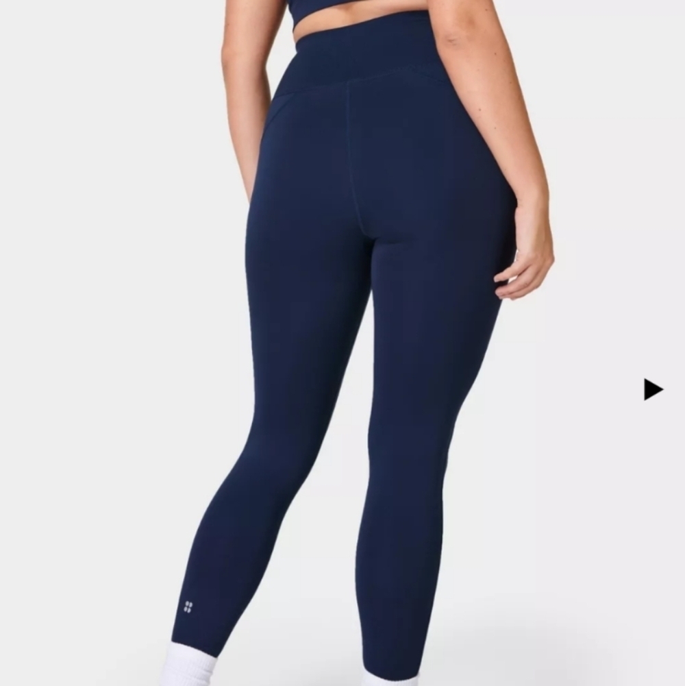 Sweaty Betty All Day Full Length High Rise Navy Blue Size XS